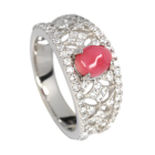 �R���N�p�[�� 1.1ct �_�C�������h 0.7ct �v���`�i �����O(�w��)