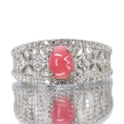 �R���N�p�[�� 1.1ct �_�C�������h 0.7ct �v���`�i �����O(�w��)