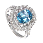 �u���[�W���R�� ��3ct �_�C�������h 0.6ct �v���`�i �����O(�w��)