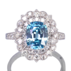 �u���[�W���R�� ��3ct �_�C�������h 0.6ct �v���`�i �����O(�w��)