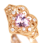 �n�[�g�V�F�C�v�����K�i�C�g 1.1ct �_�C�������h ct �s���N�S�[���h�����O(�w��)