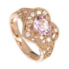 �n�[�g�V�F�C�v�����K�i�C�g 1.1ct �_�C�������h ct �s���N�S�[���h�����O(�w��)