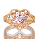 �n�[�g�V�F�C�v�����K�i�C�g 1.1ct �_�C�������h ct �s���N�S�[���h�����O(�w��)