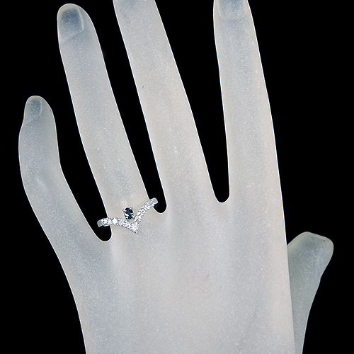 アレキサンドライト 0.12ct ダイヤモンド プラチナ リング(指輪)【品質