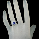 ����M�u���[�T�t�@�C�A 1.8ct �_�C�������h 0.8ct �v���`�i �����O(�w��)