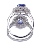 ����M�u���[�T�t�@�C�A 1.8ct �_�C�������h 0.8ct �v���`�i �����O(�w��)