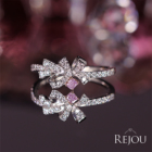 �p�[�v���_�C�������h 0.058ct/FPPu/I1 �_�C�������h �v���`�i �s���N�S�[���h �����O(�w��)