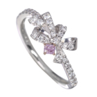 �p�[�v���_�C�������h 0.058ct/FPPu/I1 �_�C�������h �v���`�i �s���N�S�[���h �����O(�w��)