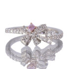 �p�[�v���_�C�������h 0.058ct/FPPu/I1 �_�C�������h �v���`�i �s���N�S�[���h �����O(�w��)