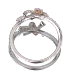 �p�[�v���_�C�������h 0.058ct/FPPu/I1 �_�C�������h �v���`�i �s���N�S�[���h �����O(�w��)