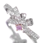 �p�[�v���_�C�������h 0.058ct/FPPu/I1 �_�C�������h �v���`�i �s���N�S�[���h �����O(�w��)