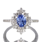 �R�[���t�����[�u���[�T�t�@�C�A 1.8ct �_�C�������h 0.5ct �v���`�i �����O(�w��)