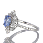 �R�[���t�����[�u���[�T�t�@�C�A 1.8ct �_�C�������h 0.5ct �v���`�i �����O(�w��)