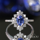 �R�[���t�����[�u���[�T�t�@�C�A 1.8ct �_�C�������h 0.5ct �v���`�i �����O(�w��)