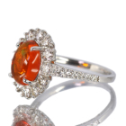 ���L�V�R�Y�t�@�C�A�I�p�[�� 1.3ct �_�C�������h 0.9ct �v���`�i �����O(�w��)