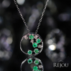 �G�������h 0.3ct �_�C�������h �z���C�g�S�[���h �l�b�N���X