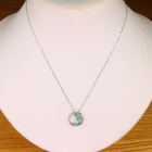 �G�������h 0.3ct �_�C�������h �z���C�g�S�[���h �l�b�N���X