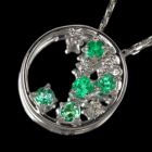 �G�������h 0.3ct �_�C�������h �z���C�g�S�[���h �l�b�N���X