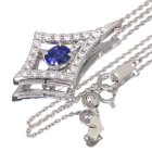 �u���[�T�t�@�C�A 1.0ct �_�C�������h 0.6ct �v���`�i �l�b�N���X