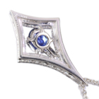 �u���[�T�t�@�C�A 1.0ct �_�C�������h 0.6ct �v���`�i �l�b�N���X