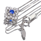 �A�E�C�i�C�g 0.13ct �_�C�������h 0.3ct �v���`�i �l�b�N���X