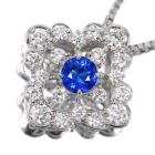 �A�E�C�i�C�g 0.13ct �_�C�������h 0.3ct �v���`�i �l�b�N���X