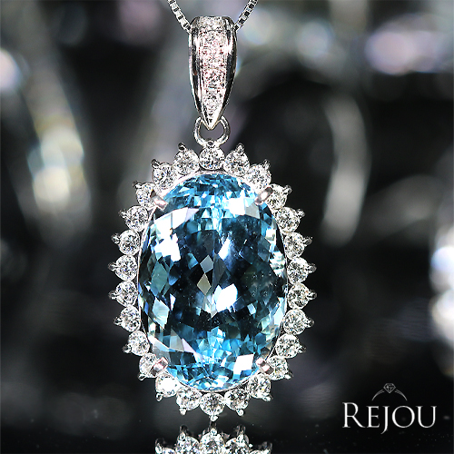 第467回抽選販売＞サンタマリアアクアマリン 約15ct ダイヤモンド 1.1