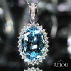 �T���^�}���A�A�N�A�}���� ��15ct �_�C�������h 1.1ct �v���`�i �l�b�N���X