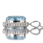 �T���^�}���A�A�N�A�}���� ��15ct �_�C�������h 1.1ct �v���`�i �l�b�N���X