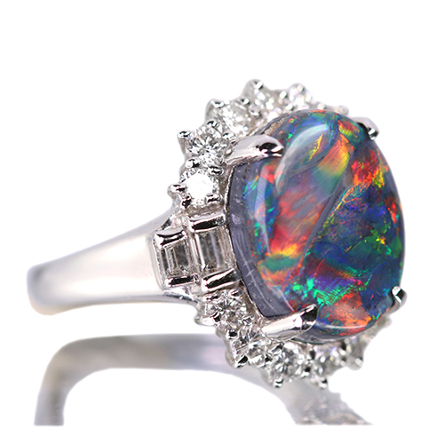 ☆新春スーパーセール☆＜新作＞「SIZUKU」ブラックオパール 5.6ct