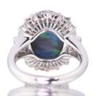 �u���b�N�I�p�[�� 5.6ct �_�C�������h 1.3ct �v���`�i �����O(�w��)