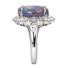 �u���b�N�I�p�[�� 5.6ct �_�C�������h 1.3ct �v���`�i �����O(�w��)