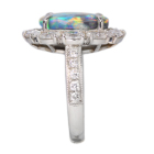 �u���b�N�I�p�[�� 3.5ct �_�C�������h 2.2ct �v���`�i �����O(�w��)