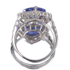 �X�������J�Y�n�[�g�V�F�C�v����M�u���[�T�t�@�C�A 3.5ct �_�C�������h 1.1ct �v���`�i �����O(�w��)