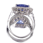 �X�������J�Y�n�[�g�V�F�C�v����M�u���[�T�t�@�C�A 3.5ct �_�C�������h 1.1ct �v���`�i �����O(�w��)