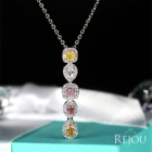 5�J���[�_�C�������h 0.36ct �_�C�������h 0.2ct �v���`�i �C�G���[�S�[���h �s���N�S�[���h �l�b�N���X