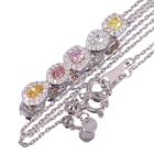 5�J���[�_�C�������h 0.36ct �_�C�������h 0.2ct �v���`�i �C�G���[�S�[���h �s���N�S�[���h �l�b�N���X