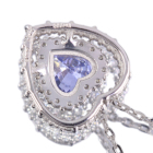 �n�[�g�V�F�C�v����M�J���[�`�F���W�T�t�@�C�A 0.37ct �_�C�������h �v���`�i �l�b�N���X