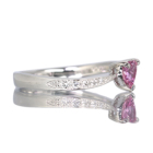 �n�[�g�V�F�C�v����M�s���N�T�t�@�C�A 0.35ct �_�C�������h �v���`�i �����O(�w��)