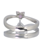 �n�[�g�V�F�C�v����M�s���N�T�t�@�C�A 0.35ct �_�C�������h �v���`�i �����O(�w��)