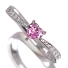 �n�[�g�V�F�C�v����M�s���N�T�t�@�C�A 0.35ct �_�C�������h �v���`�i �����O(�w��)