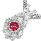 ���b�h�x���� 0.06ct �_�C�������h �v���`�i �l�b�N���X