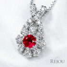 ���b�h�x���� 0.06ct �_�C�������h �v���`�i �l�b�N���X