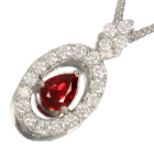 ����M�s�W�����u���b�h���r�[ 0.24ct �_�C�������h 0.2ct �v���`�i �l�b�N���X