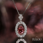 ����M�s�W�����u���b�h���r�[ 0.24ct �_�C�������h 0.2ct �v���`�i �l�b�N���X