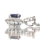 �n�[�g�V�F�C�v�u���[�T�t�@�C�A 0.30ct �_�C�������h 0.15ct �v���`�i �l�b�N���X