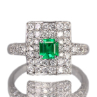 �G�������h�i�m���I�C���j 0.5ct �_�C�������h 1.1ct �v���`�i �����O(�w��)