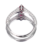 ���b�h�x���� 0.28ct �_�C�������h 0.47ct �v���`�i �����O(�w��)