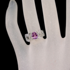 ����M�s���N�T�t�@�C�A 1.1ct �n�[�g�A���h�L���[�s�b�h�_�C�������h(H&C) �v���`�i �����O(�w��)