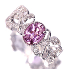 ����M�s���N�T�t�@�C�A 1.1ct �n�[�g�A���h�L���[�s�b�h�_�C�������h(H&C) �v���`�i �����O(�w��)